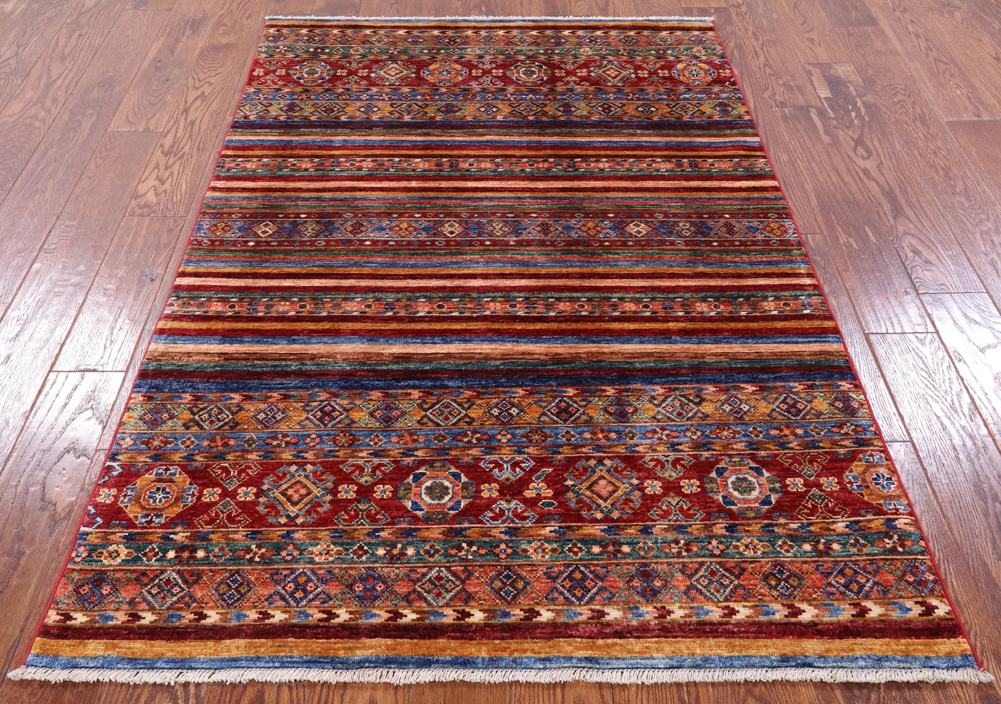 Khorjin Persian Gabbeh Handmade Wool Rug - 3' 11" X 6' 0" - Golden Nile