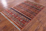 Khorjin Persian Gabbeh Handmade Wool Rug - 3' 11" X 6' 0" - Golden Nile