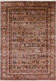 Tribal Persian Gabbeh Hand Knotted Wool Rug - 5' 6" X 7' 8" - Golden Nile
