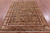 Tribal Persian Gabbeh Hand Knotted Wool Rug - 5' 6" X 7' 8" - Golden Nile