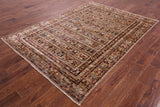 Tribal Persian Gabbeh Hand Knotted Wool Rug - 5' 6" X 7' 8" - Golden Nile