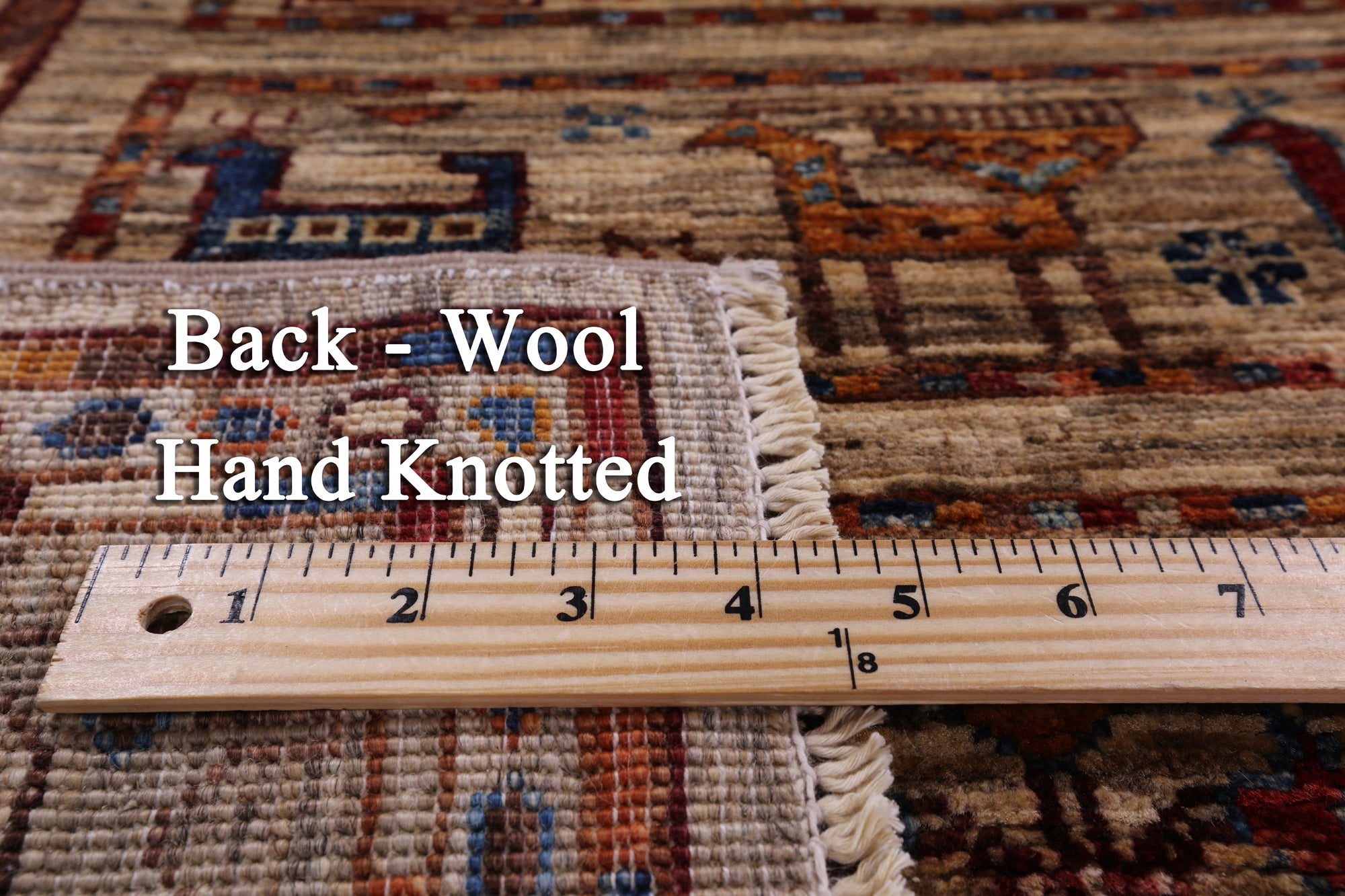 Tribal Persian Gabbeh Hand Knotted Wool Rug - 5' 6" X 7' 8" - Golden Nile