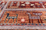 Tribal Persian Gabbeh Hand Knotted Wool Runner Rug - 2' 9" X 10' 3" - Golden Nile
