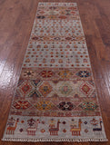 Khorjin Persian Gabbeh Handmade Wool Runner Rug - 2' 7" X 9' 8" - Golden Nile