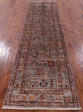 Tribal Persian Gabbeh Handmade Wool Runner Rug - 2' 7" X 9' 9" - Golden Nile