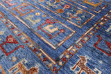 Tribal Persian Gabbeh Hand Knotted Wool Runner Rug - 2' 8" X 8' 3" - Golden Nile