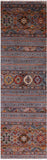 Khorjin Persian Gabbeh Hand Knotted Wool Runner Rug - 2' 8" X 8' 9" - Golden Nile