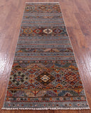 Khorjin Persian Gabbeh Hand Knotted Wool Runner Rug - 2' 8" X 8' 9" - Golden Nile