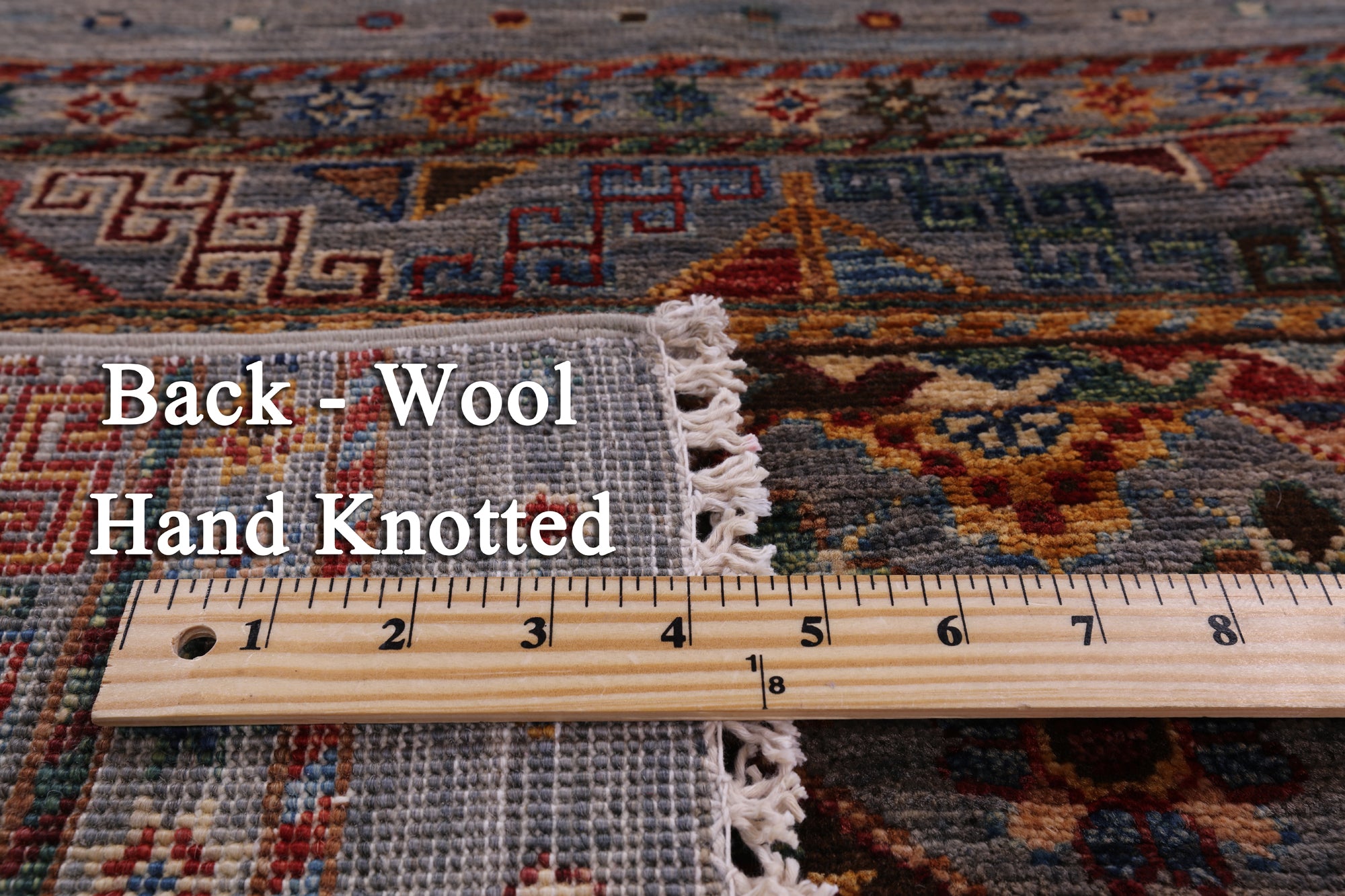 Khorjin Persian Gabbeh Hand Knotted Wool Runner Rug - 2' 8" X 8' 9" - Golden Nile