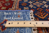 Blue Khorjin Persian Gabbeh Handmade Wool Runner Rug - 2' 9" X 9' 9" - Golden Nile