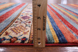 Khorjin Persian Gabbeh Hand Knotted Wool Runner Rug - 2' 9" X 9' 7" - Golden Nile