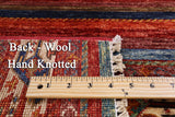 Khorjin Persian Gabbeh Hand Knotted Wool Rug - 3' 3" X 4' 9" - Golden Nile