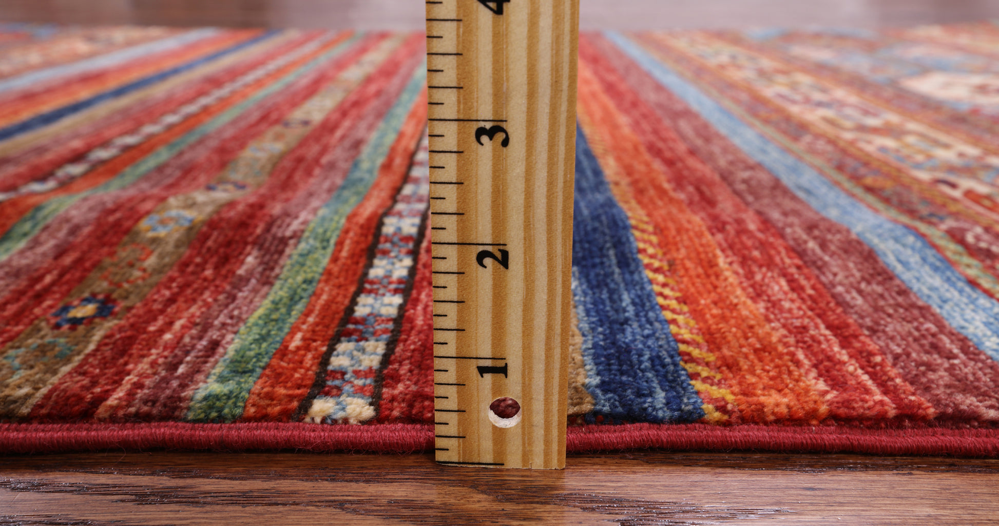 Khorjin Persian Gabbeh Hand Knotted Wool Rug - 3' 3" X 4' 9" - Golden Nile