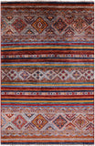 Khorjin Persian Gabbeh Handmade Wool Rug - 3' 3" X 5' 0" - Golden Nile
