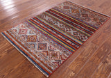 Khorjin Persian Gabbeh Handmade Wool Rug - 3' 3" X 5' 0" - Golden Nile