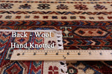 Khorjin Persian Gabbeh Handmade Wool Runner Rug - 3' 4" X 5' 5" - Golden Nile
