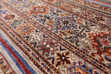 Khorjin Persian Gabbeh Hand Knotted Wool Rug - 6' 7" X 9' 6" - Golden Nile