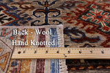 Khorjin Persian Gabbeh Hand Knotted Wool Rug - 6' 7" X 9' 6" - Golden Nile