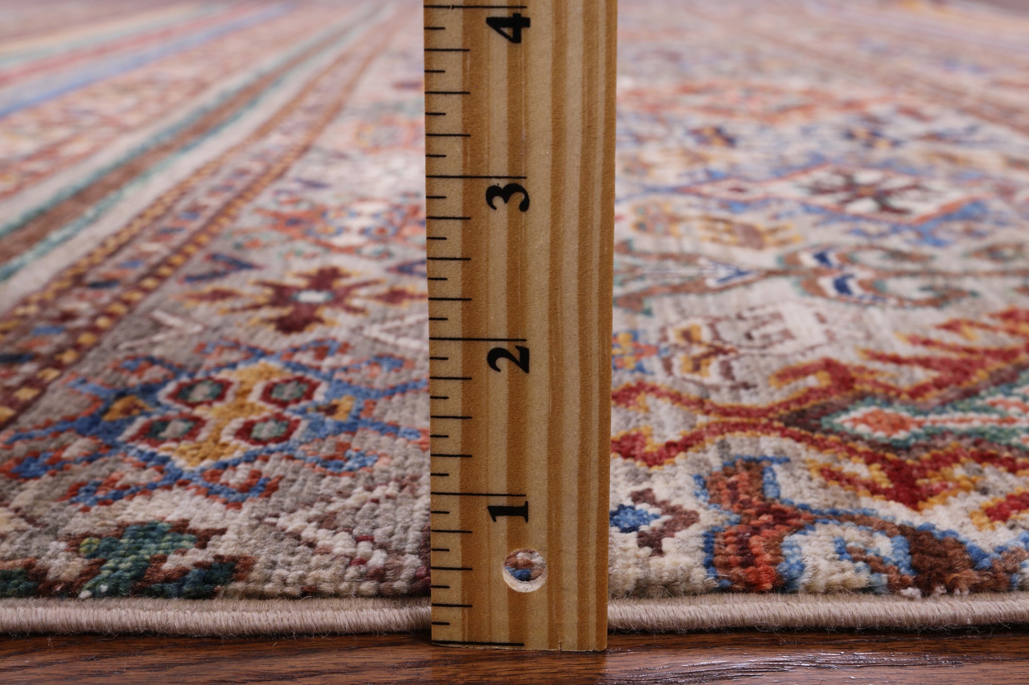 Khorjin Persian Gabbeh Hand Knotted Wool Rug - 6' 7" X 9' 6" - Golden Nile