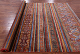 Khorjin Persian Gabbeh Hand Knotted Wool Rug - 6' 10" X 10' 0" - Golden Nile