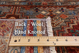 Khorjin Persian Gabbeh Hand Knotted Wool Runner Rug - 2' 5" X 9' 5" - Golden Nile