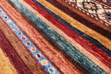 Khorjin Persian Gabbeh Handmade Wool Rug - 2' 6" X 3' 10" - Golden Nile