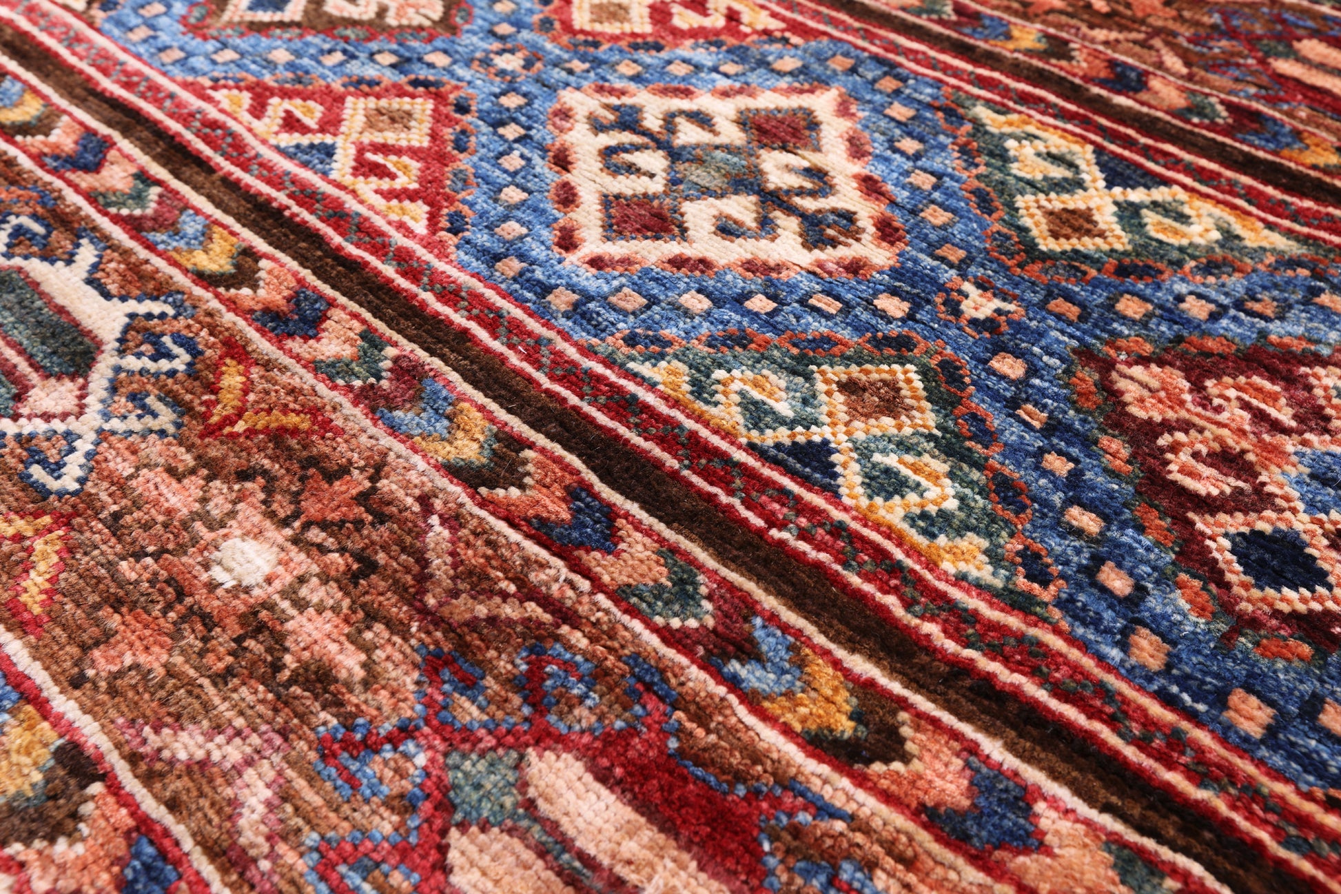 Khorjin Persian Gabbeh Hand Knotted Wool Rug - 3' 4" X 5' 4" - Golden Nile