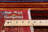 Khorjin Persian Gabbeh Handmade Wool Rug - 3' 2" X 4' 11" - Golden Nile