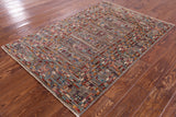 Tribal Persian Gabbeh Hand Knotted Wool Rug - 3' 6" X 5' 1" - Golden Nile
