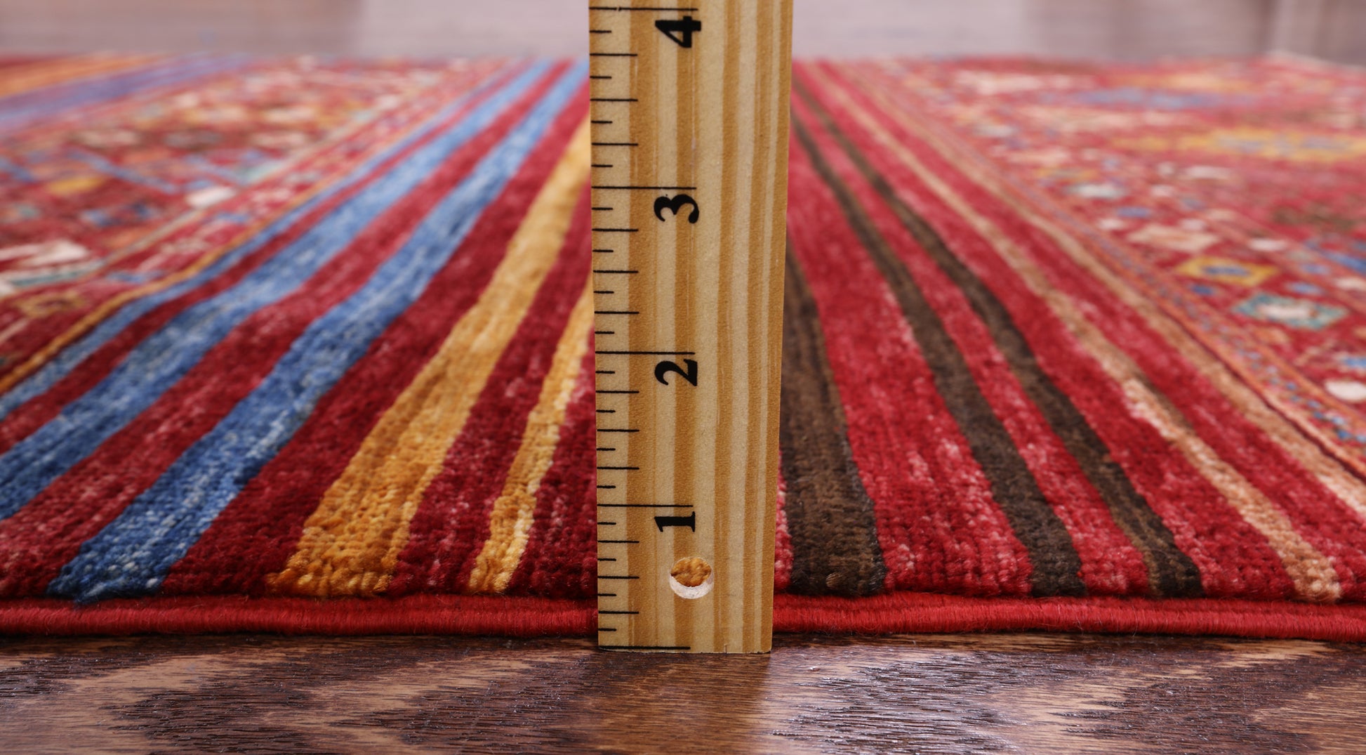 Khorjin Persian Gabbeh Hand Knotted Wool Rug - 3' 2" X 5' 0" - Golden Nile