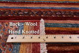 Khorjin Persian Gabbeh Handmade Wool Rug - 4' 0" X 5' 10" - Golden Nile
