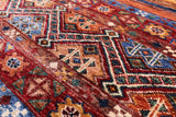 Khorjin Persian Gabbeh Hand Knotted Wool Rug - 5' 8" X 7' 10" - Golden Nile