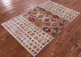 Khorjin Persian Gabbeh Hand Knotted Wool Rug - 3' 2" X 4' 11" - Golden Nile