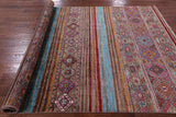 Khorjin Persian Gabbeh Hand Knotted Wool Rug - 5' 7" X 8' 0" - Golden Nile