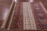 Ivory Khorjin Persian Gabbeh Hand Knotted Wool Rug - 5' 8" X 8' 1" - Golden Nile