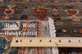 Khorjin Persian Gabbeh Hand Knotted Wool Rug - 4' 0" X 5' 10" - Golden Nile