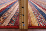 Khorjin Persian Gabbeh Hand Knotted Wool Rug - 5' 1" X 6' 10" - Golden Nile