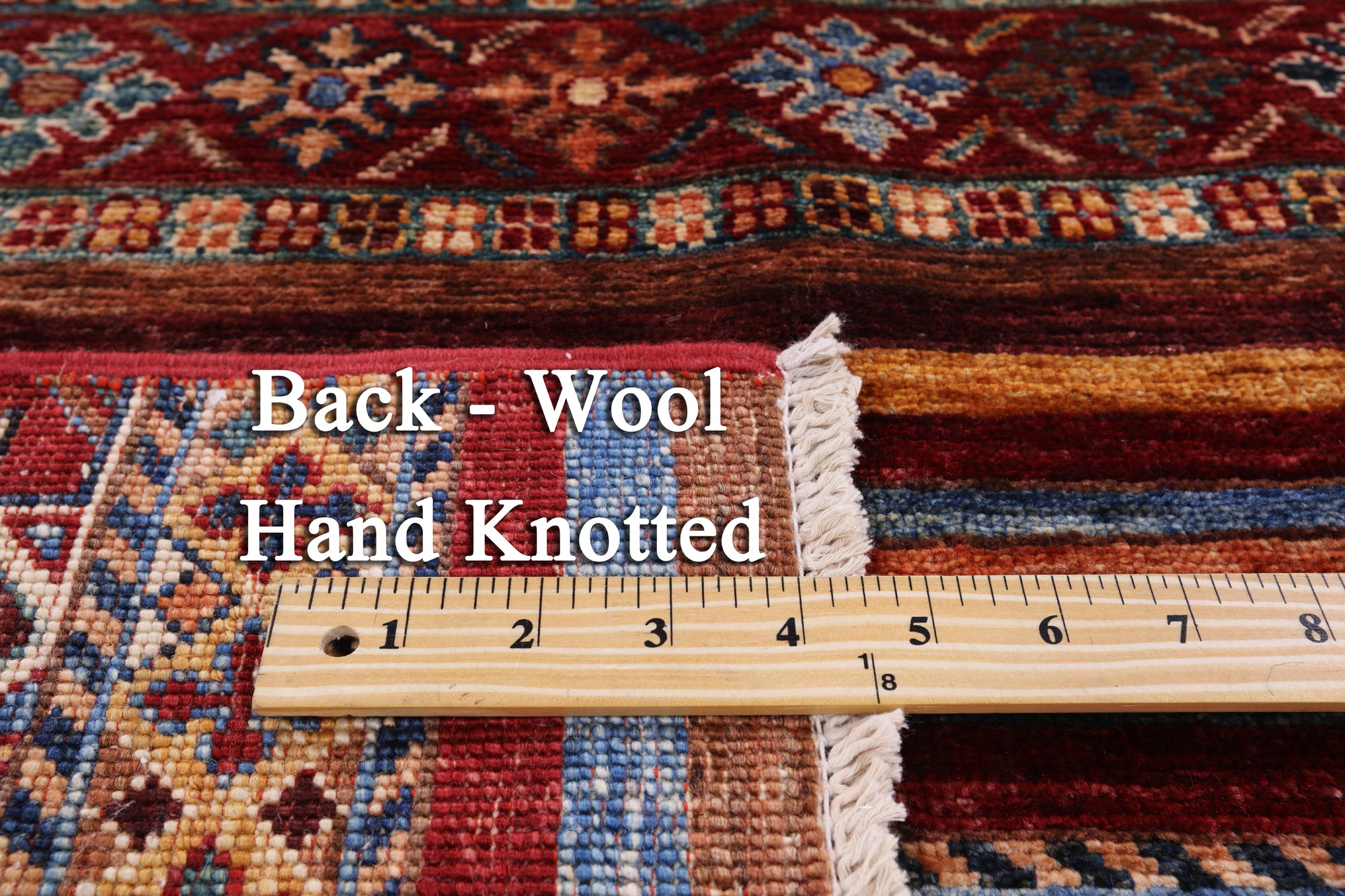 Khorjin Persian Gabbeh Handmade Wool Rug - 4' 10" X 6' 7" - Golden Nile