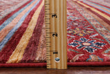 Khorjin Persian Gabbeh Handmade Wool Rug - 4' 10" X 6' 7" - Golden Nile