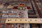 Tribal Persian Gabbeh Handmade Wool Runner Rug - 2' 9" X 9' 11" - Golden Nile