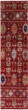 Red Khorjin Persian Gabbeh Hand Knotted Wool Runner Rug - 2' 9" X 10' 5" - Golden Nile