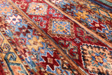 Khorjin Persian Gabbeh Handmade Wool Runner Rug - 2' 8" X 9' 10" - Golden Nile