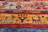 Khorjin Persian Gabbeh Handmade Wool Runner Rug - 1' 11" X 5' 9" - Golden Nile