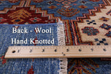 Khorjin Persian Gabbeh Hand Knotted Wool Rug - 8' X 11' 4" - Golden Nile