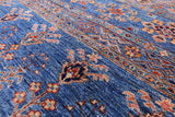 Khorjin Persian Gabbeh Hand Knotted Wool Rug - 6' 9" X 9' 3" - Golden Nile
