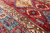 Khorjin Persian Gabbeh Handmade Wool Rug - 6' 7" X 9' 11" - Golden Nile