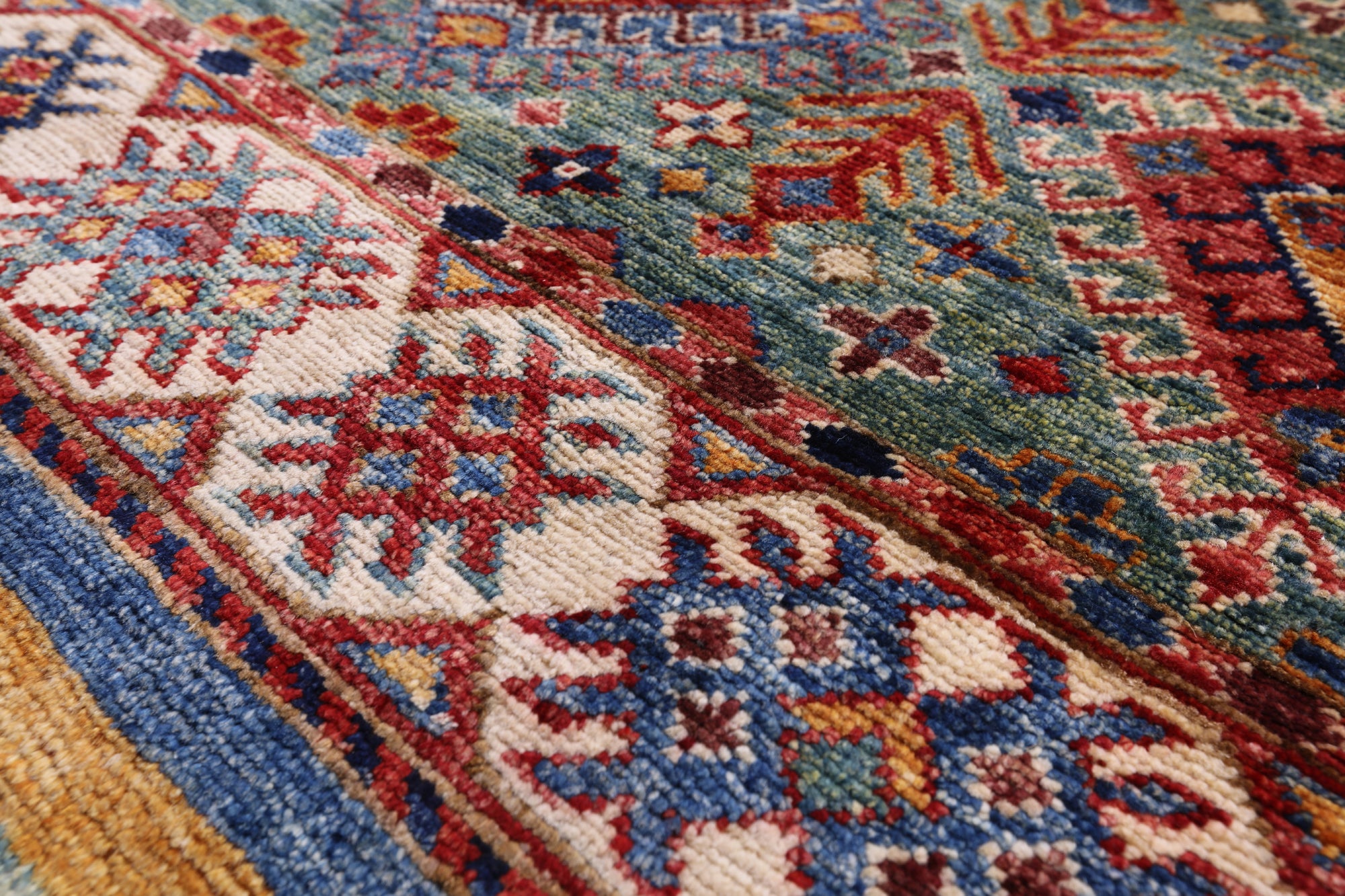 Khorjin Persian Gabbeh Handmade Wool Rug - 4' 8" X 7' 1" - Golden Nile