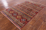 Khorjin Persian Gabbeh Hand Knotted Wool Rug - 3' 3" X 5' 1" - Golden Nile