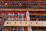 Khorjin Persian Gabbeh Hand Knotted Wool Rug - 3' 3" X 5' 1" - Golden Nile