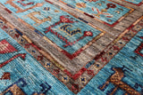 Persian Gabbeh Hand Knotted Wool Runner Rug - 2' 8" X 8' 6" - Golden Nile